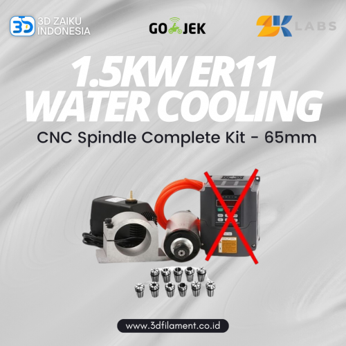 Zaiku CNC Spindle Motor 1.5KW ER11 Water Cooling 65 mm Complete Kit
